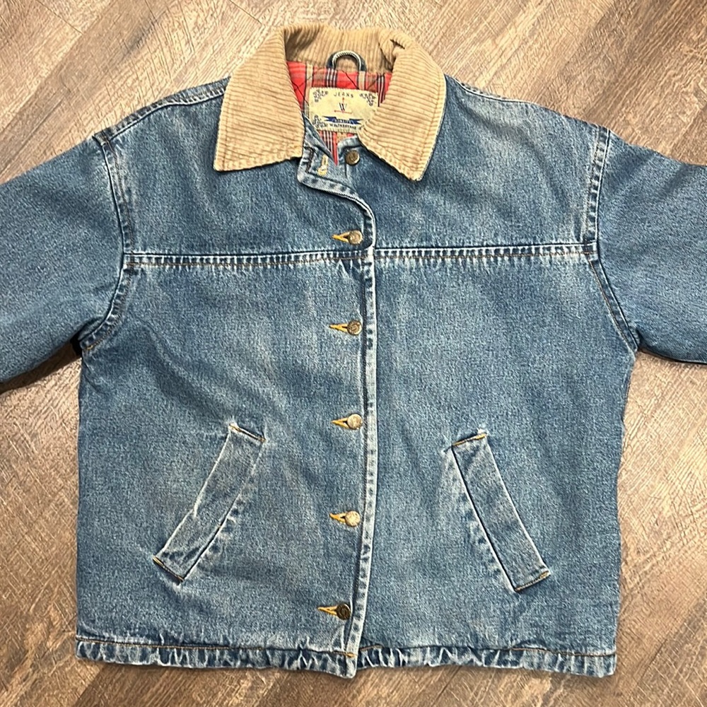 Vintage Weathervane Flannel Lined Denim Jacket
